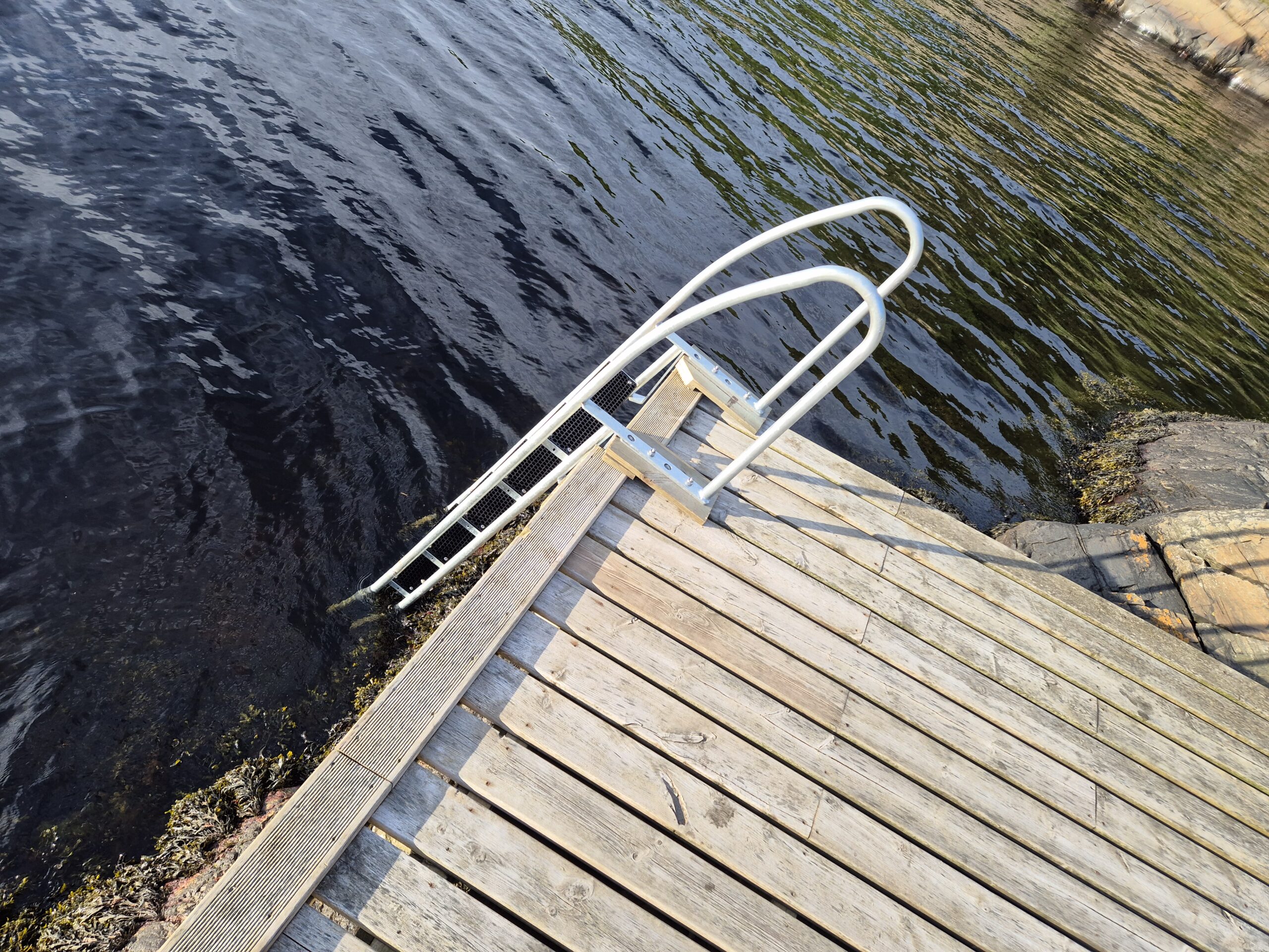 Ny badetrapp på Søm naturiststrand