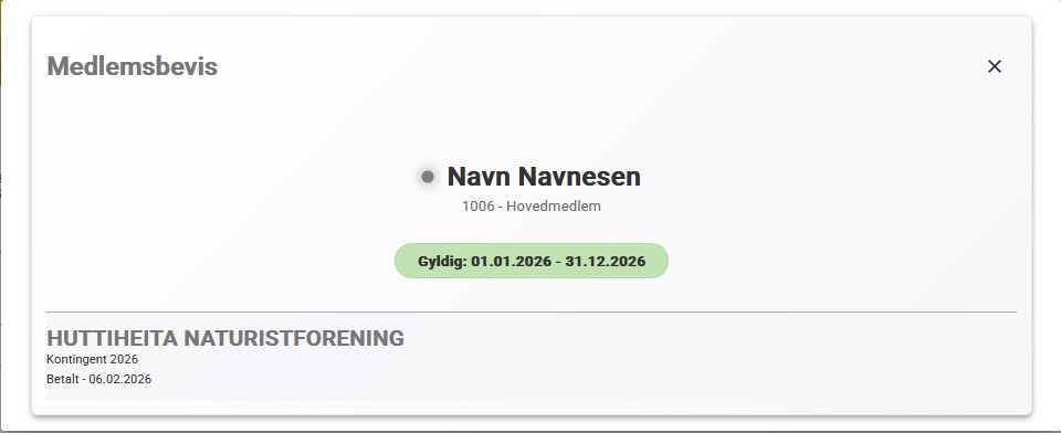 Eksempel på gyldig medlemskap i SmartOrg